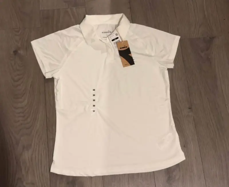 Polera Polo Blanca Diadora para Mujer Talla M - 2