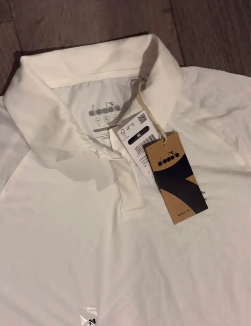 Polera Polo Blanca Diadora para Mujer Talla M - 3
