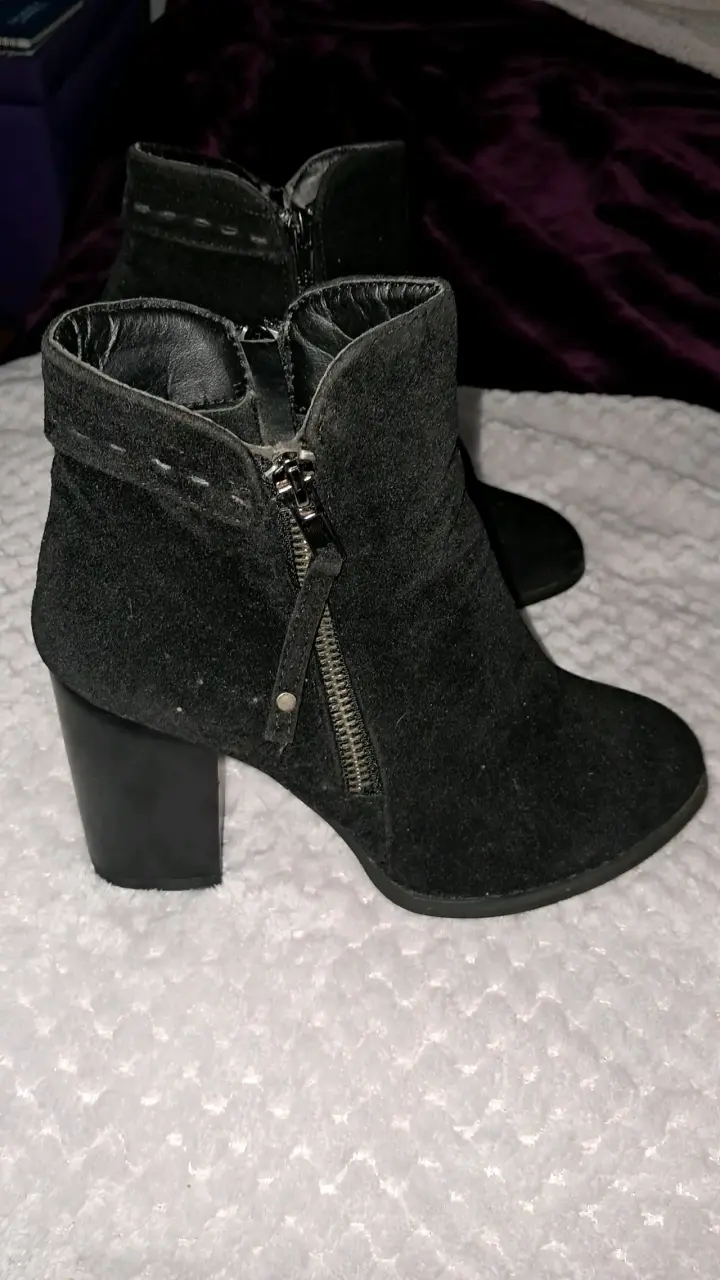Botines de tacón alto negros para mujer - 2