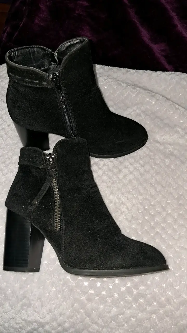 Botines de tacón alto negros para mujer - 3