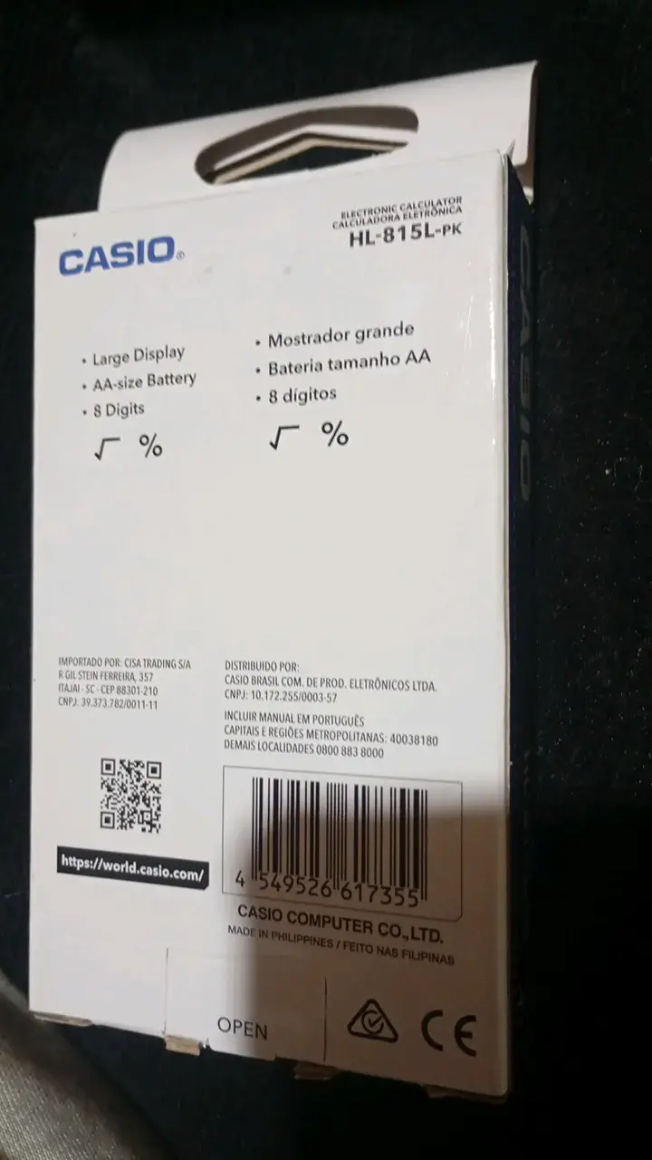 Calculadora Electrónica Casio HL-815L Rosa - 3