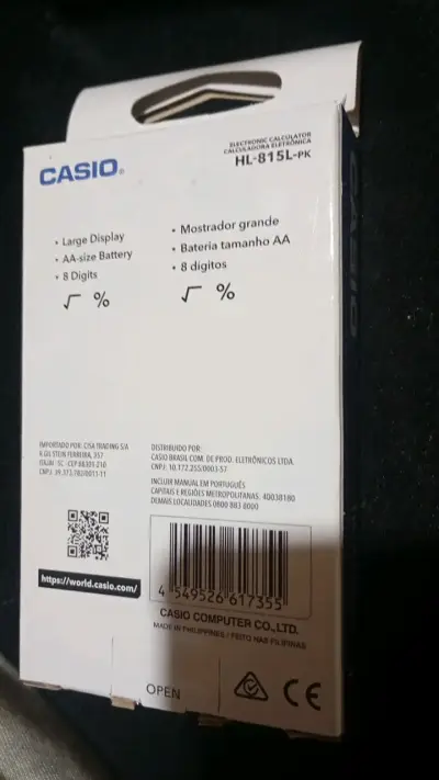 Calculadora Electrónica Casio HL-815L Rosa - miniatura 3