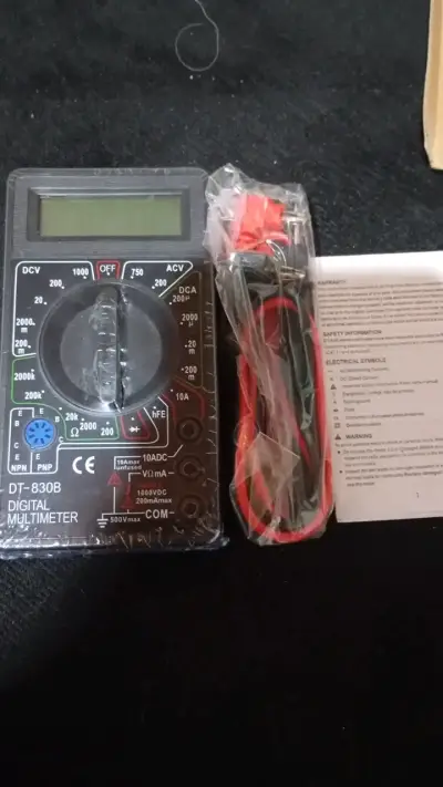 Multímetro digital DT-830B con cables - miniatura 2
