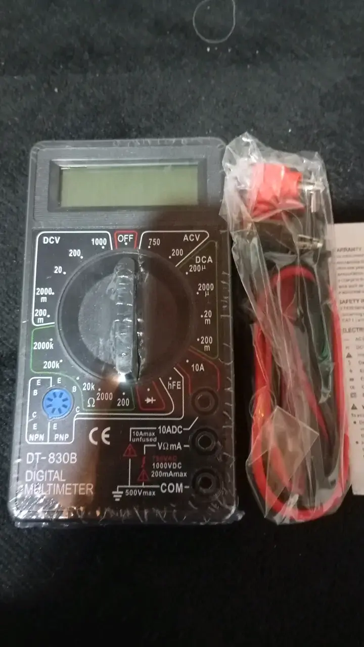 Multímetro digital DT-830B con cables - 3