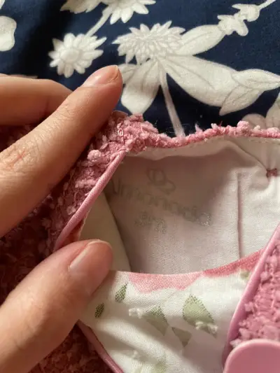 Vestido de bebé floral con encaje rosa Limónada - miniatura 2