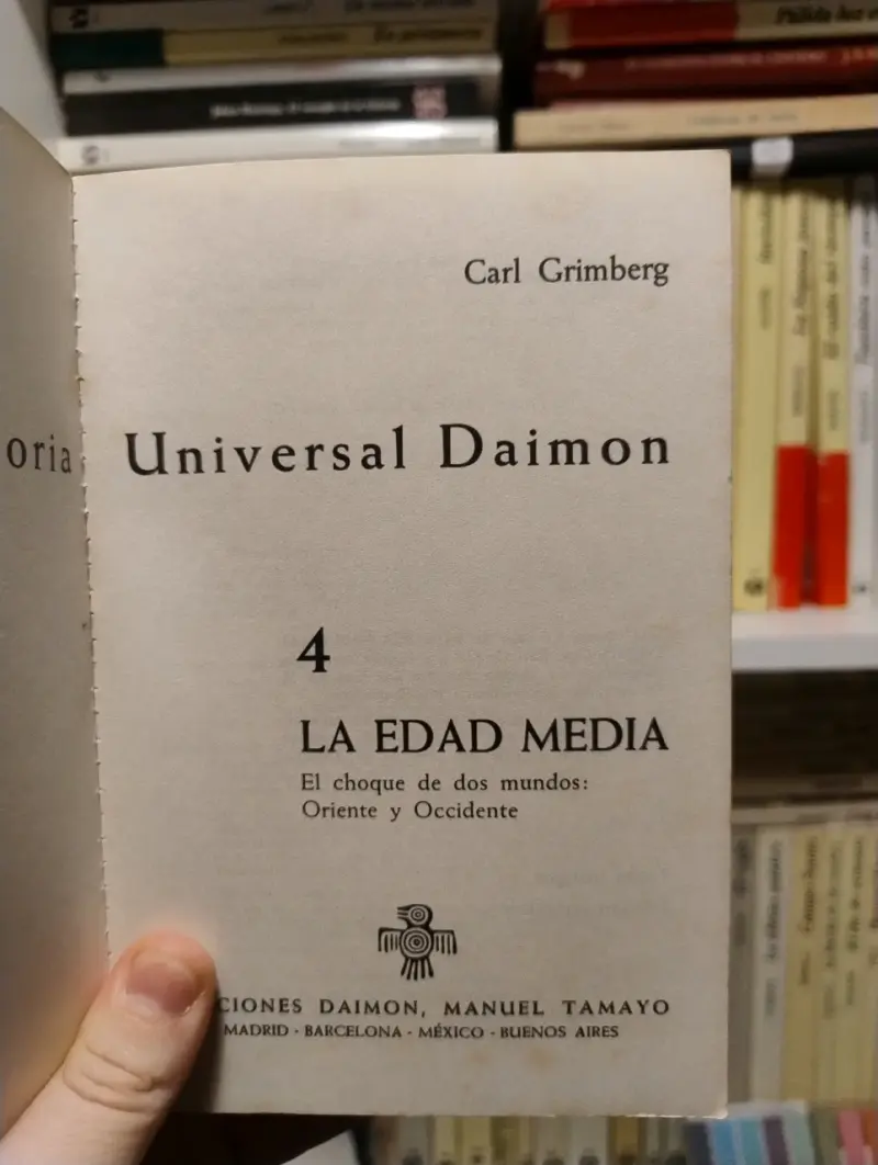 Libro Historia Universal La Edad Media Daimon - 5