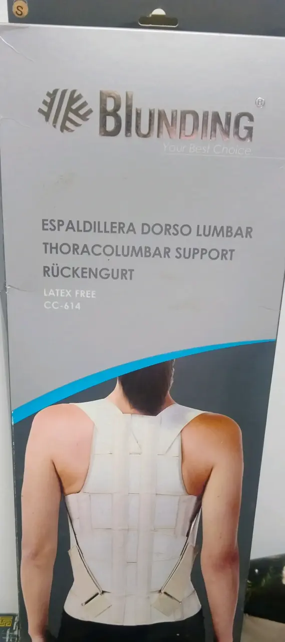 Espaldillera Dorso Lumbar Blunding CC-614 Talla S - 3