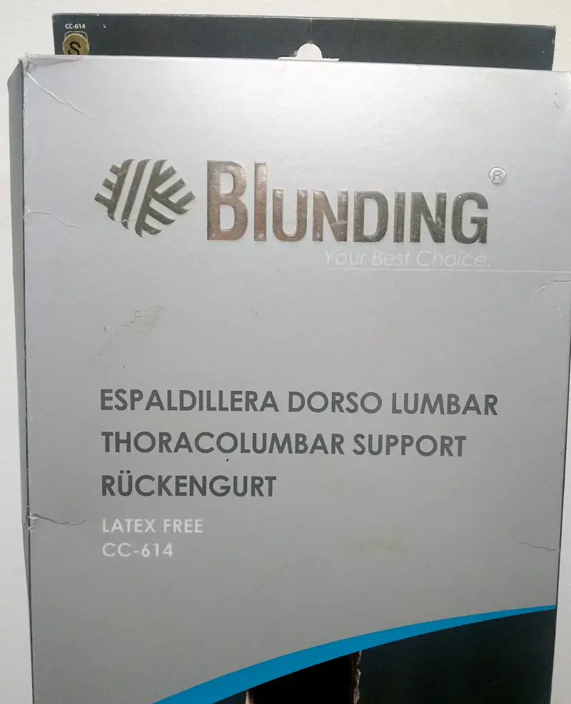 Espaldillera Dorso Lumbar Blunding CC-614 Talla S - 4