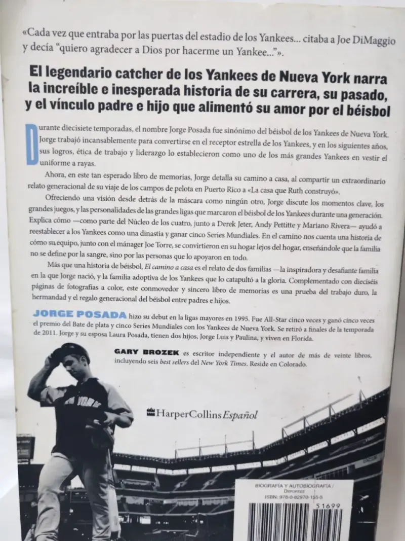 Libro 'El Camino a Casa' de Jorge Posada - 2