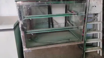Vitrina refrigerada de acero inoxidable para exhib - miniatura 1