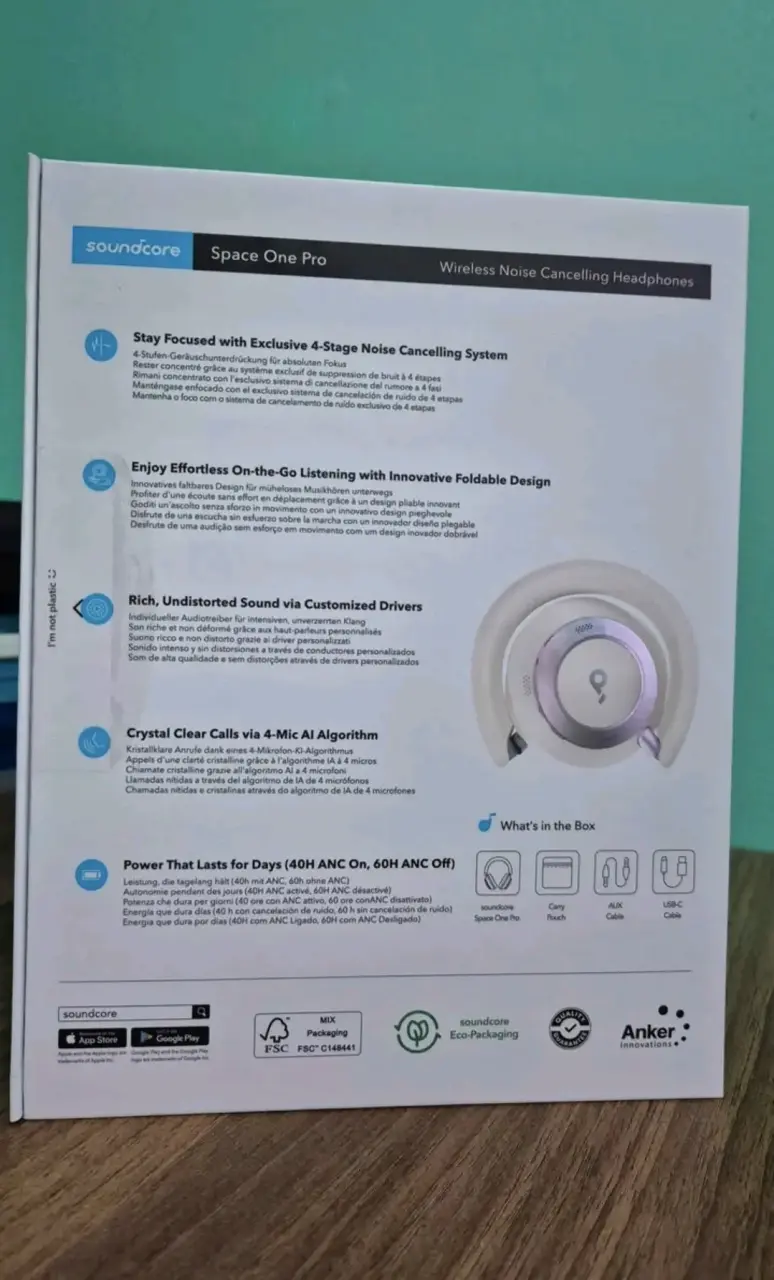 Audífonos Soundcore Space One Pro Hi Res - 4