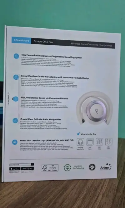Audífonos Soundcore Space One Pro Hi Res - miniatura 4