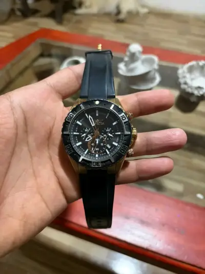 Reloj Invicta Aviator Cronógrafo Negro - miniatura 1