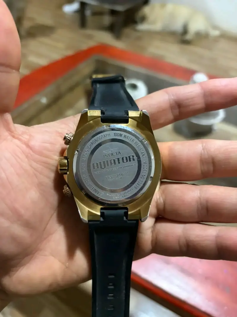 Reloj Invicta Aviator Cronógrafo Negro - 2