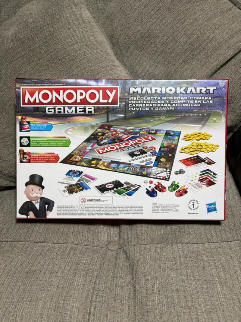 Juego de Mesa Monopoly Gamer Mario Kart - 2