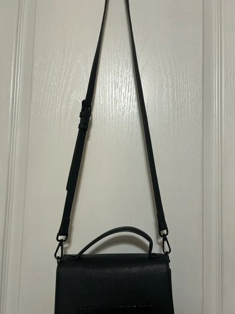 Cartera negra Steve Madden con doble correa - 3