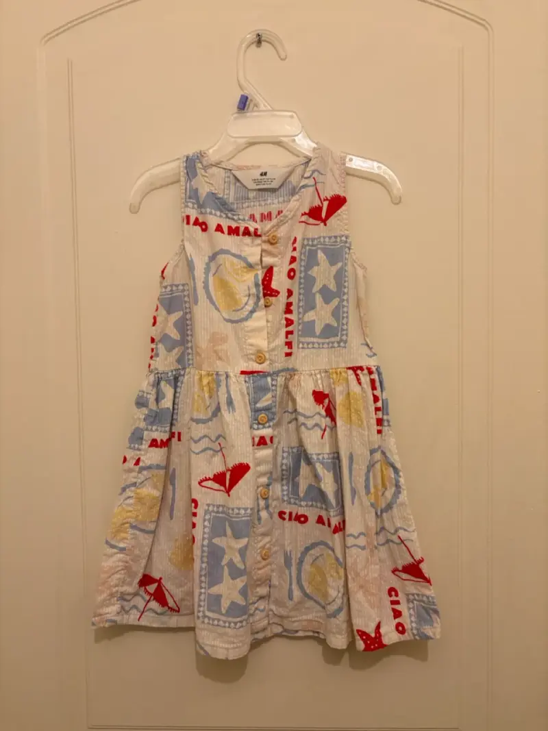 Vestido infantil estampado H&M
