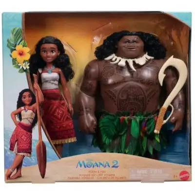 Set de Figuras Moana y Maui de Disney Mattel - miniatura 1