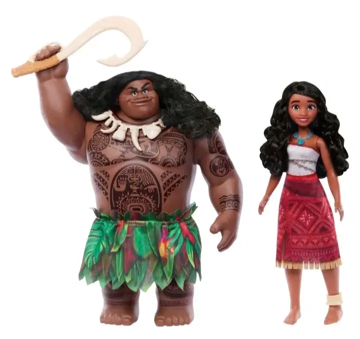 Set de Figuras Moana y Maui de Disney Mattel - 3