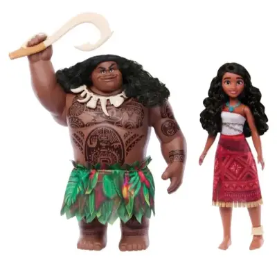 Set de Figuras Moana y Maui de Disney Mattel - miniatura 3