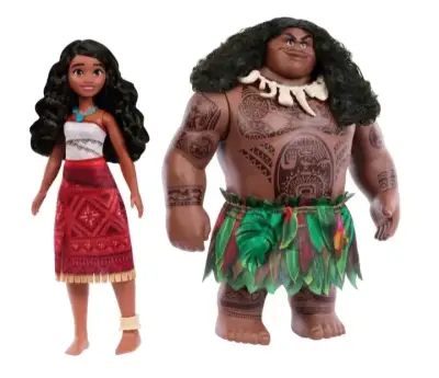Set de Figuras Moana y Maui de Disney Mattel - miniatura 4