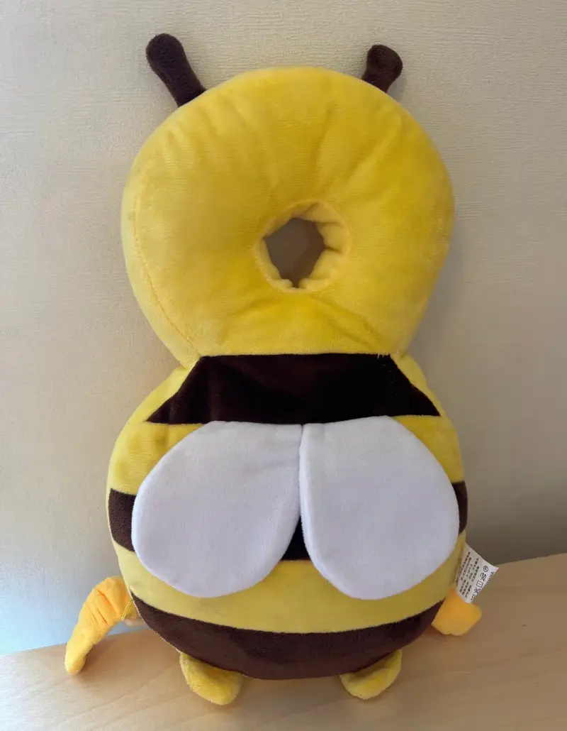 Cojín de abeja para bebé con soporte de cabeza