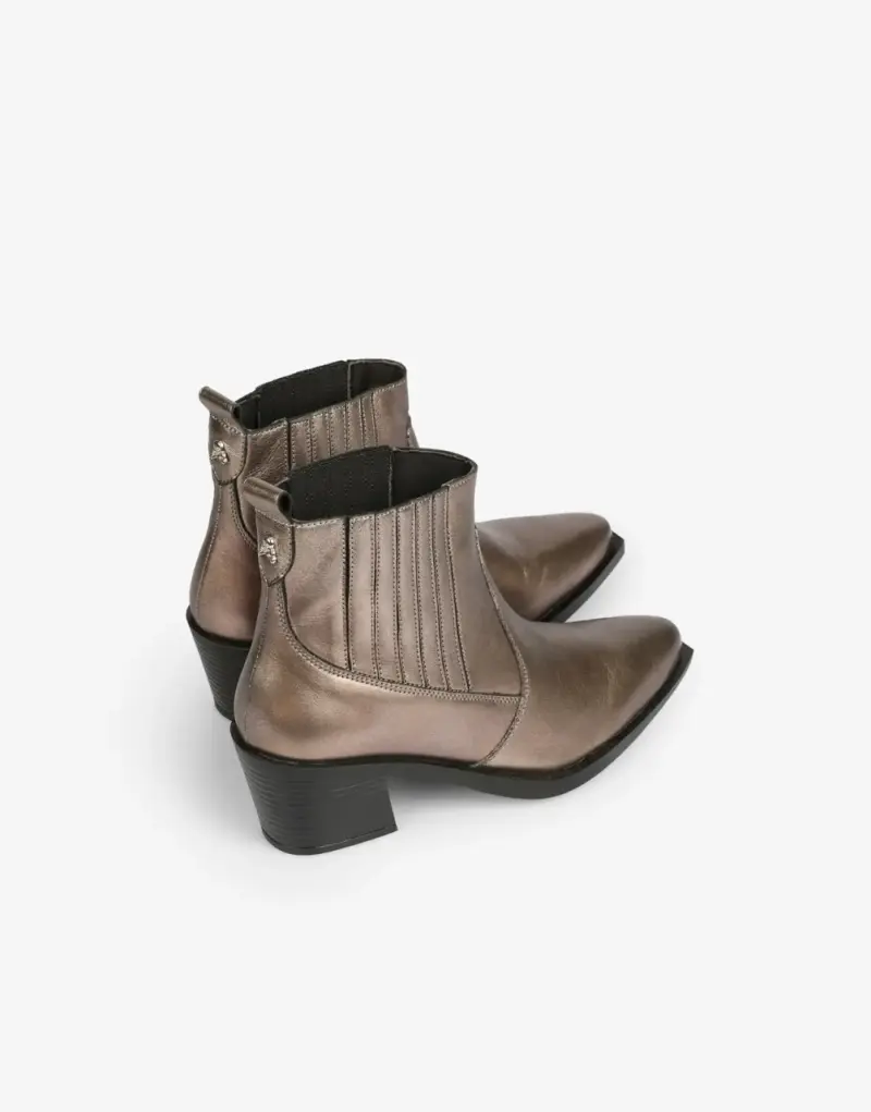 Botines de cuero metalizado Scalpers - 2