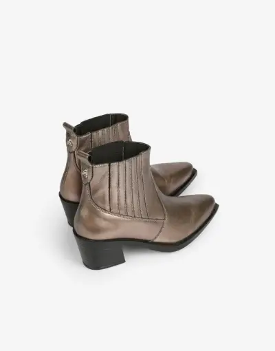 Botines de cuero metalizado Scalpers - miniatura 2