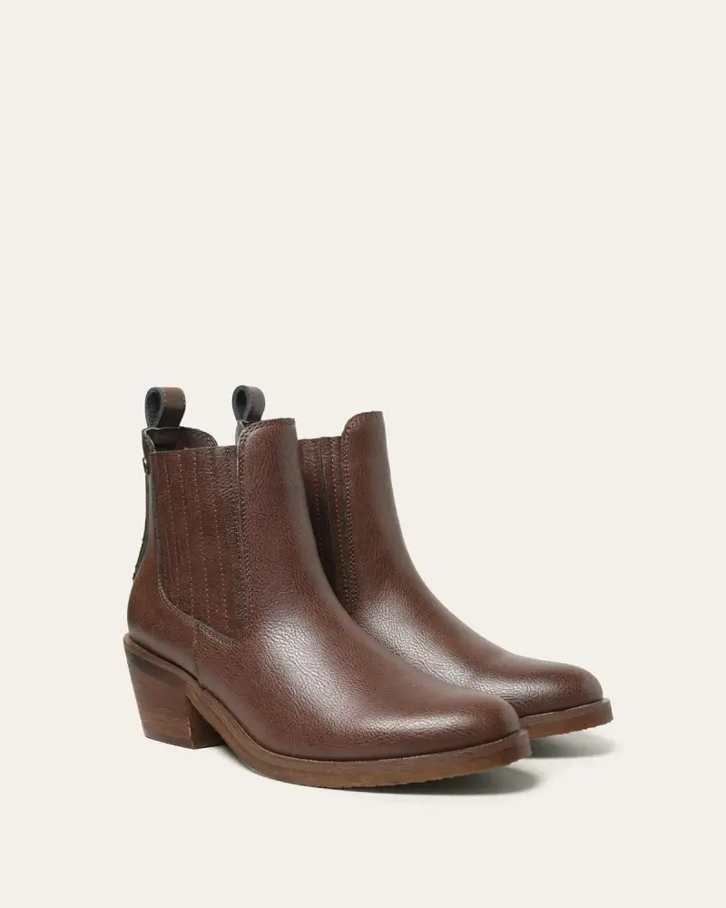 Botines de cuero marrón Romano - 3