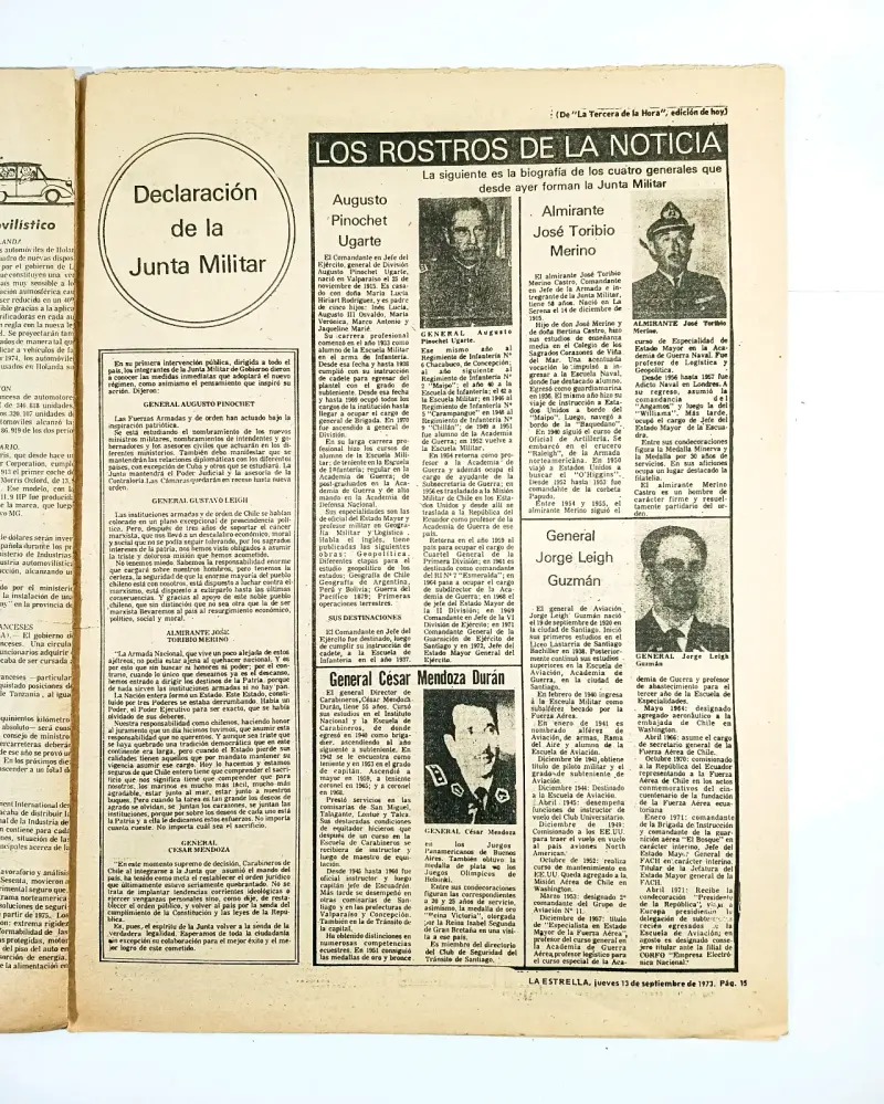 La Estrella de Valparaíso, 13 de Septiembre 1973. - 3