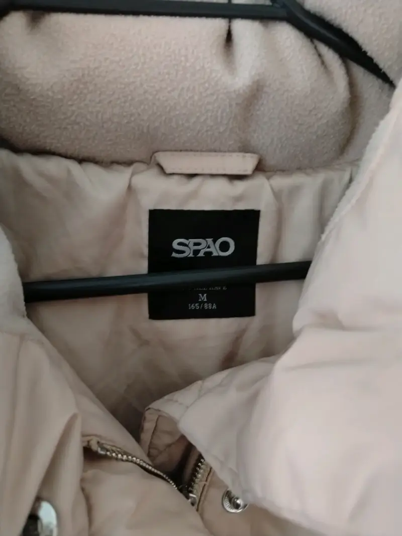 Chaqueta acolchada beige para mujer SPAO - 2