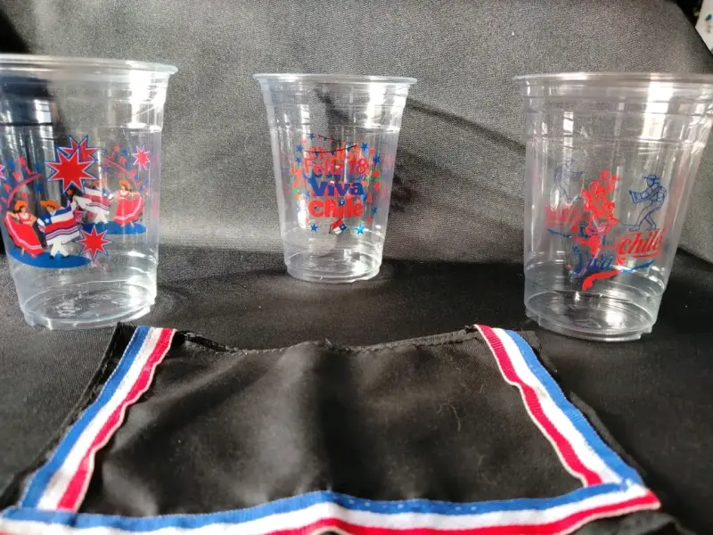 Vasos Plásticos y paños loza fiestas patrias - 2