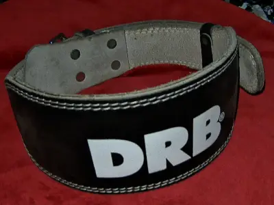 Cinturón de levantamiento de pesas DRB negro - miniatura 1