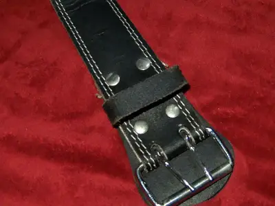 Cinturón de levantamiento de pesas DRB negro - miniatura 2
