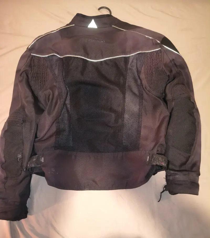 Chaqueta moto negra proteccione Atrox - 3