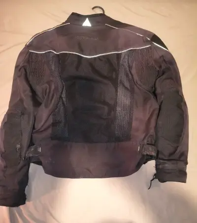 Chaqueta moto negra proteccione Atrox - miniatura 3