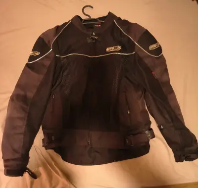 Chaqueta moto negra proteccione Atrox - miniatura 5
