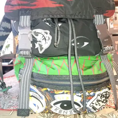 Mochila Kenzo multicolor diseño único de colección - miniatura 1