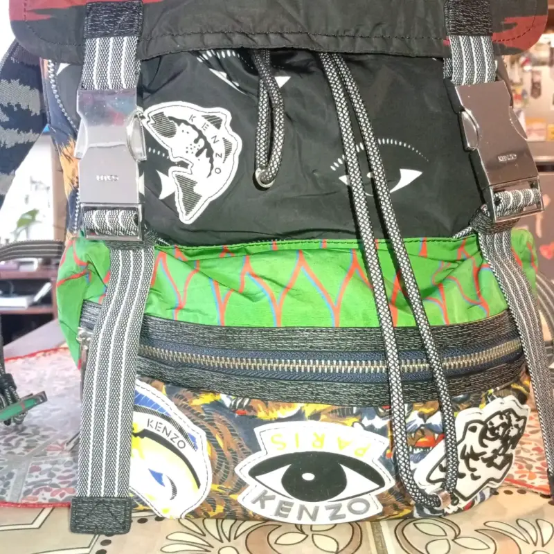 Mochila Kenzo multicolor diseño único de colección - 6