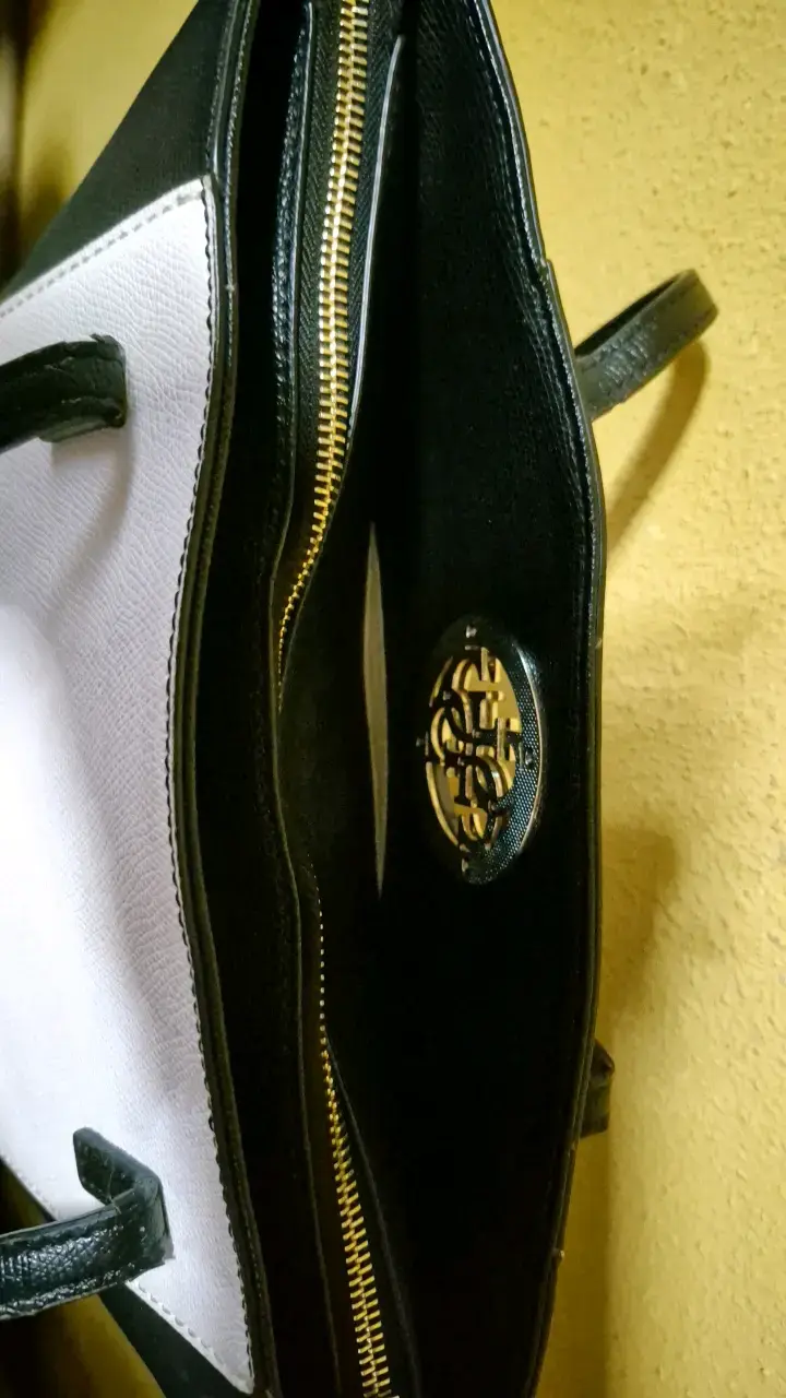 Bolso de mano bicolor elegante - 5