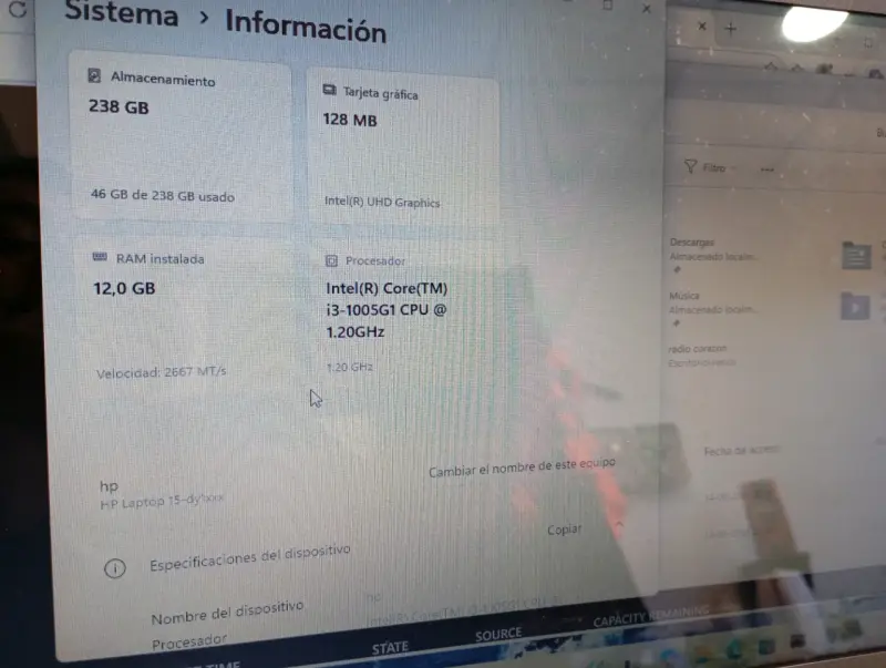 Laptop HP Intel Core i3 10ma Gen 12GB RAM - 2