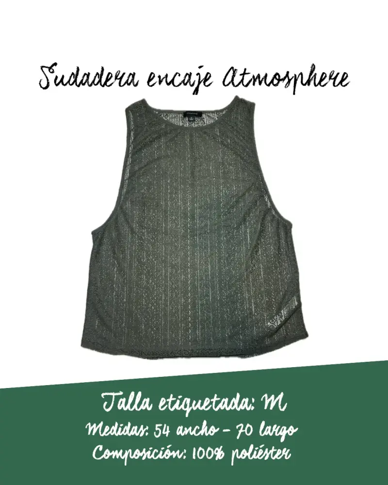 Sudadera de encaje Atmosphere talla M