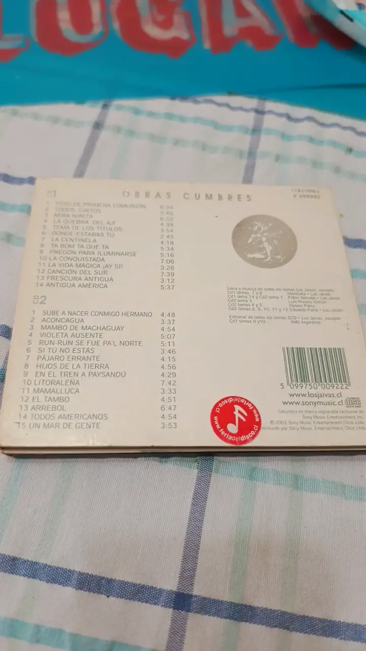 CD Las Jaivas Obras Cumbres 2002 - 2