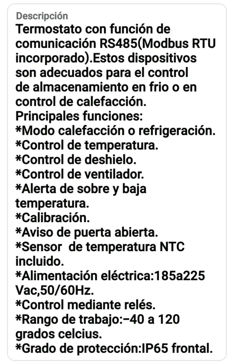 Termostato Digital con Sensor de Temperatura - 4