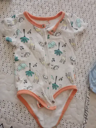 Conjunto de ropa para bebé de algodón colorido - miniatura 3