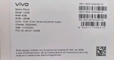 Smartphone Vivo Y22s 128GB con Cámara de 50 MP - miniatura 4