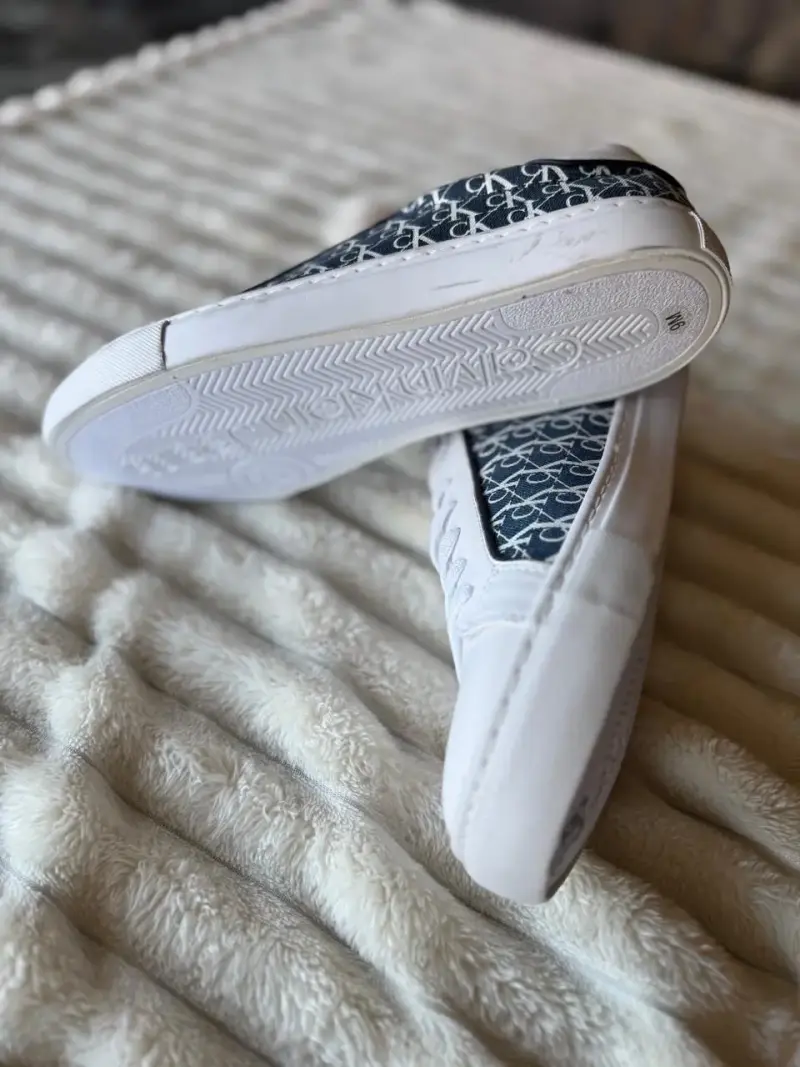 Zapatillas blancas Calvin Klein con logo lateral - 5