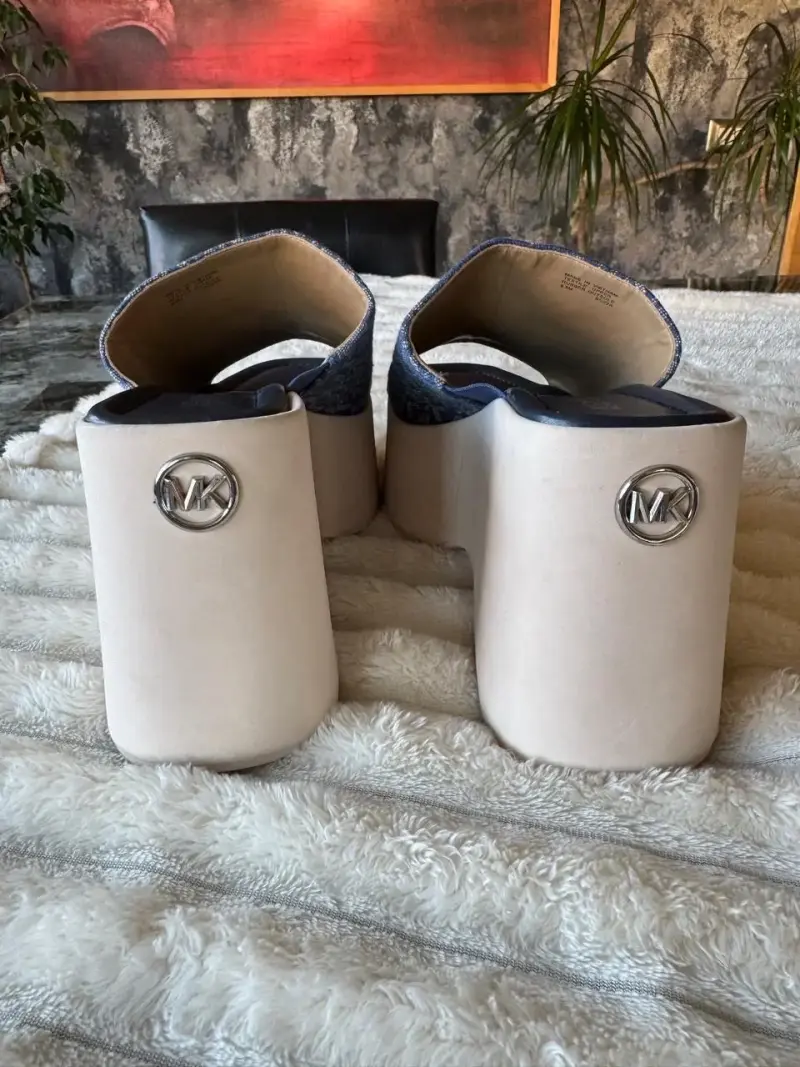 Sandalias de plataforma Michael Kors denim - 3