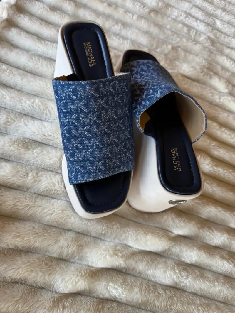 Sandalias de plataforma Michael Kors denim - 4