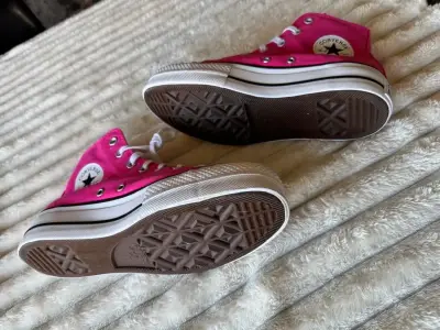 Zapatillas Converse All Star rosadas de lona - miniatura 5
